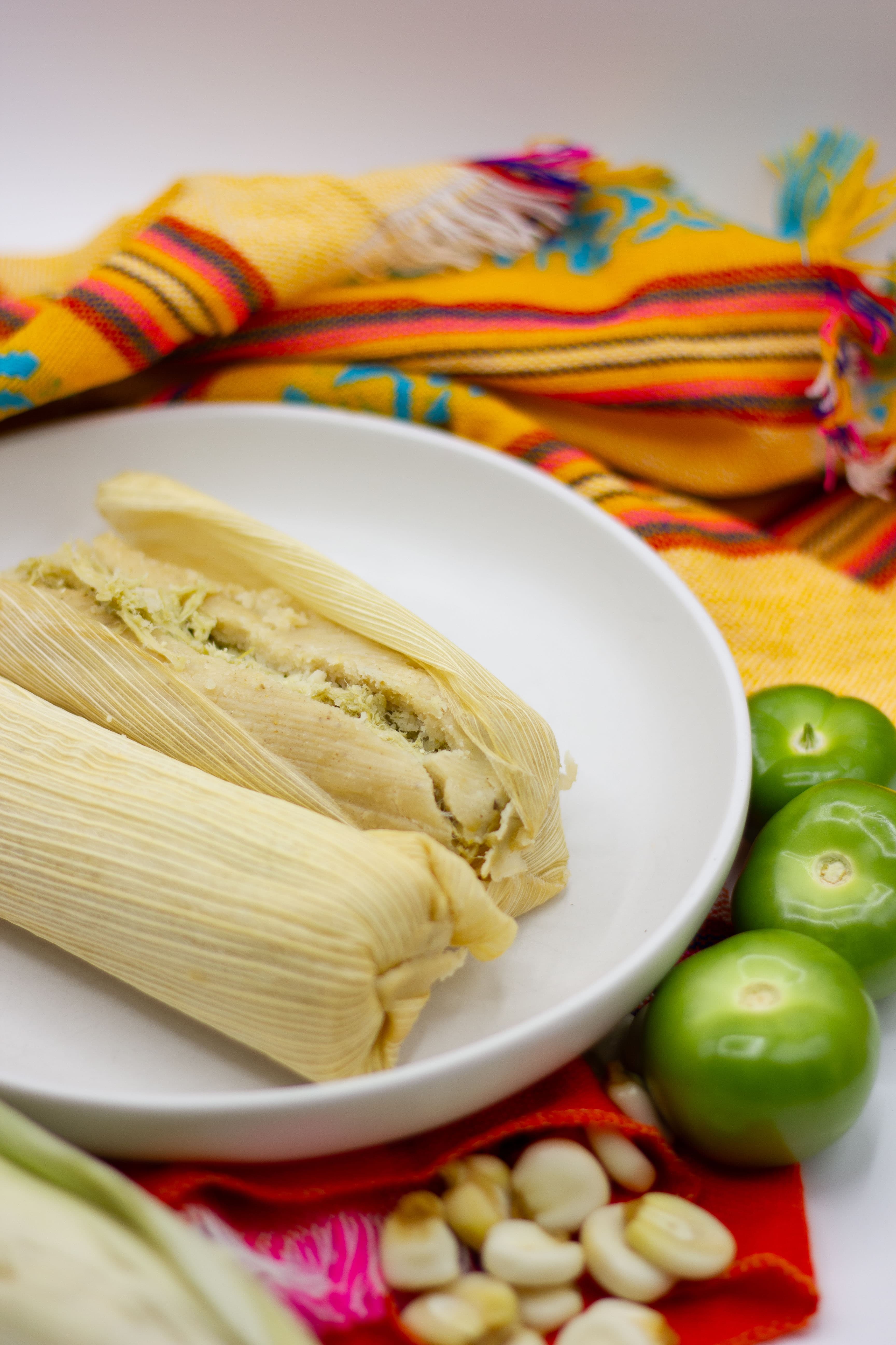 Tamales de Pollo Verde