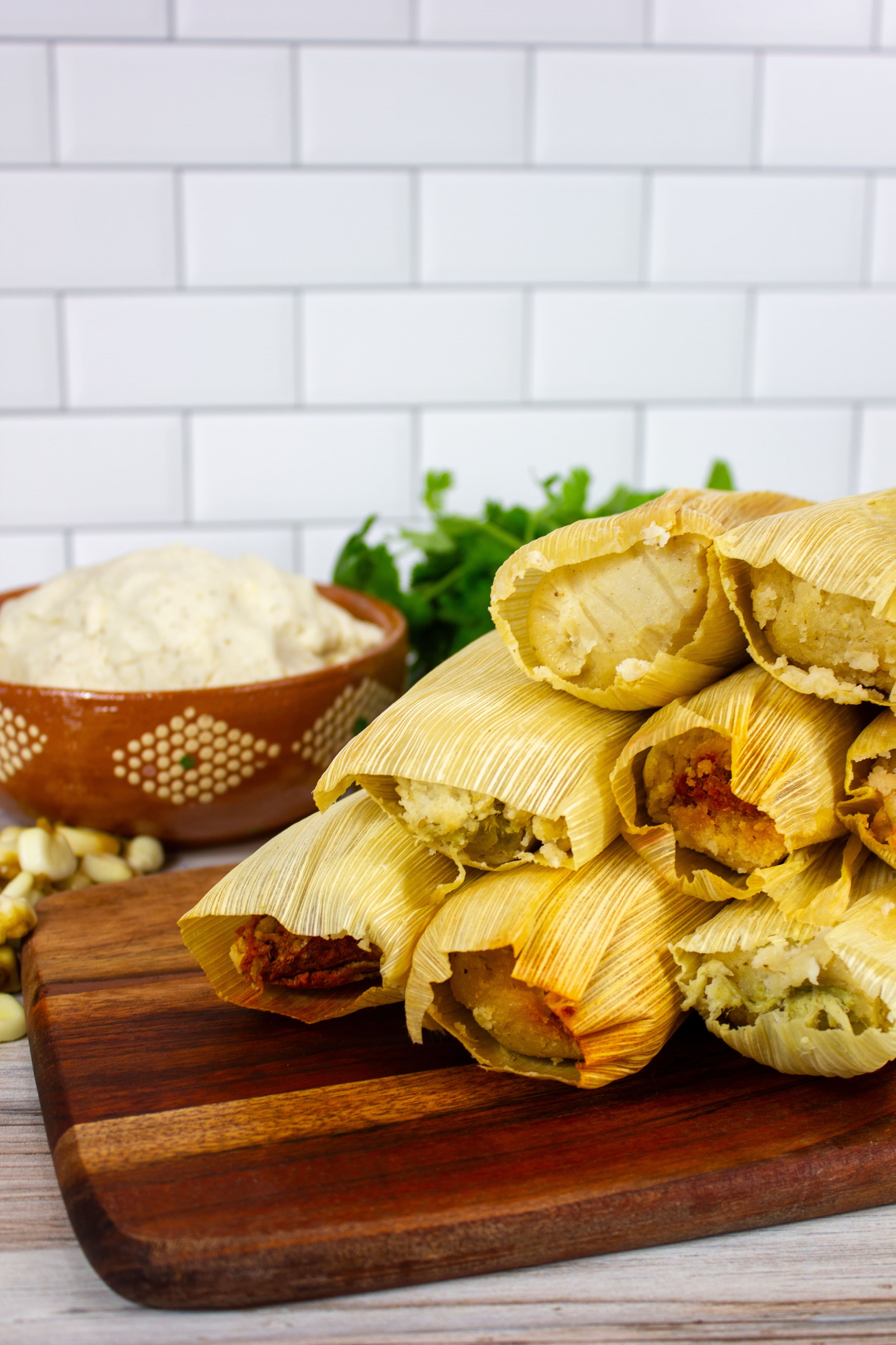Handmade tamales and Latin dishes